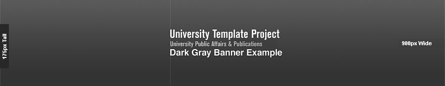 University Template Banner Example