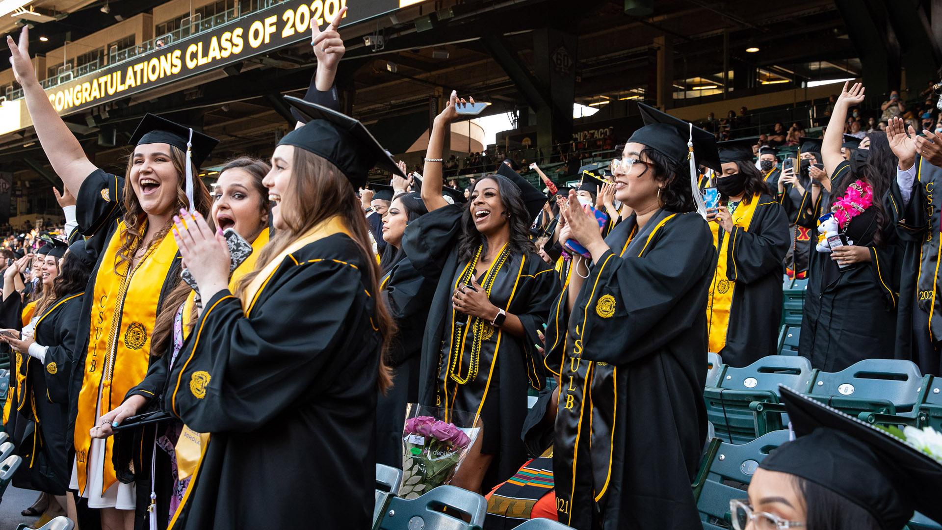 CSULB graduates celebrate Commencement at Anaheim Stadium