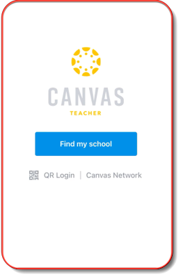 Canvas Login Screen