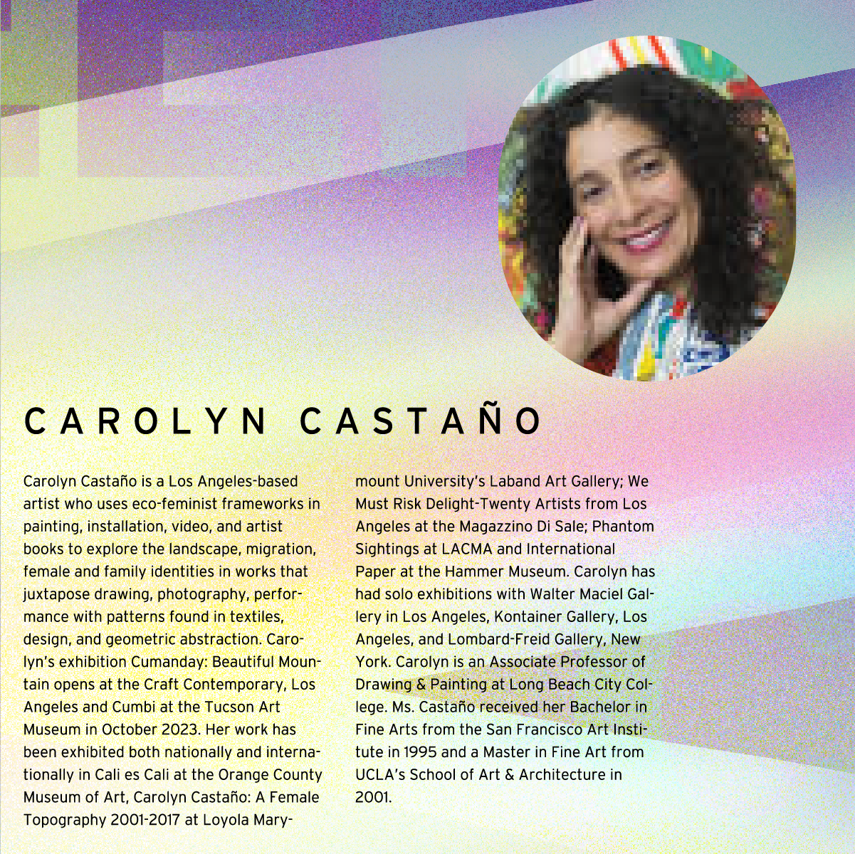 CSULB School of Art - Graduate Critique Week - Visiting Artist Carolyn Castaño