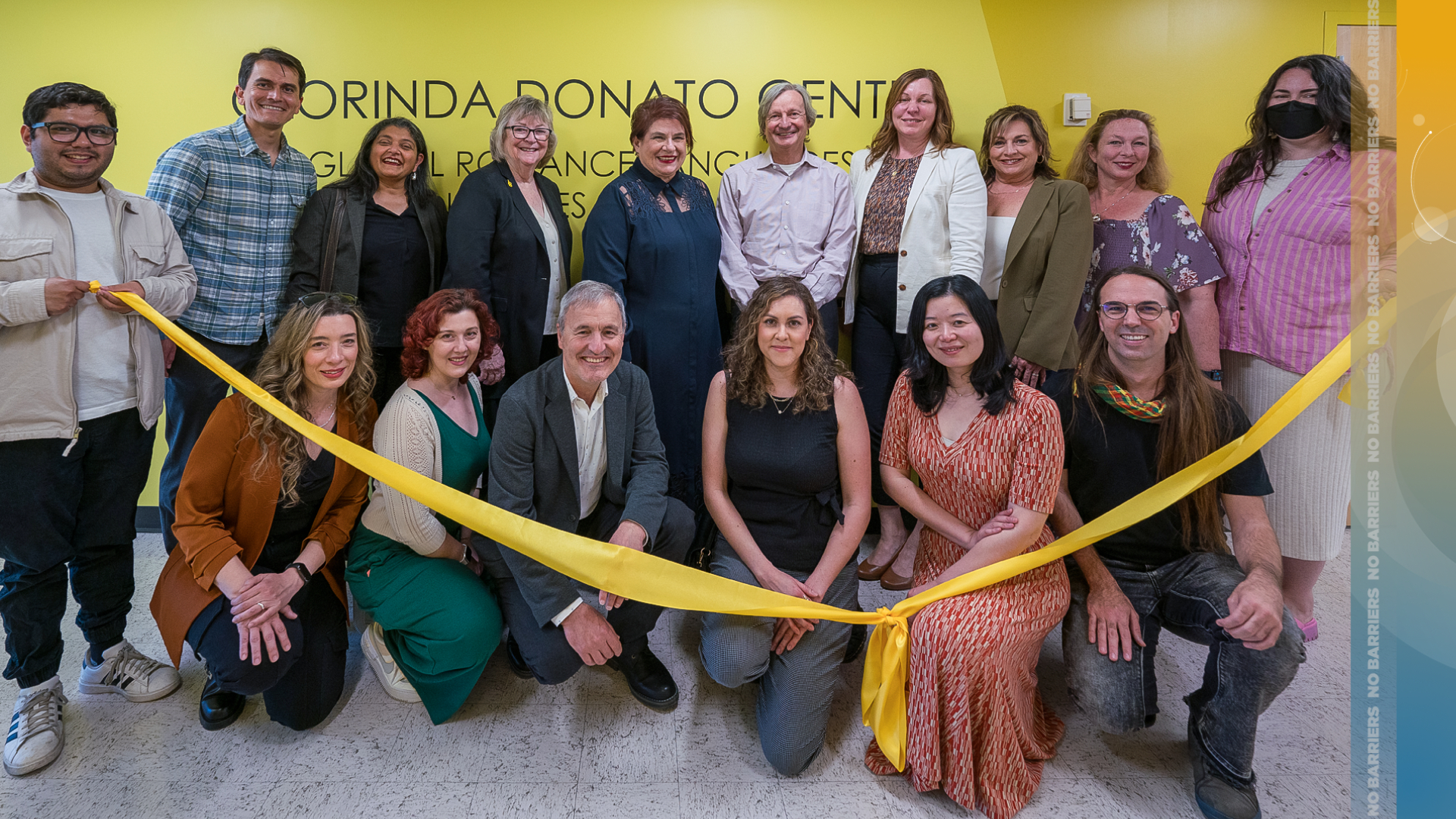 Ribbon cutting at the Donato Center