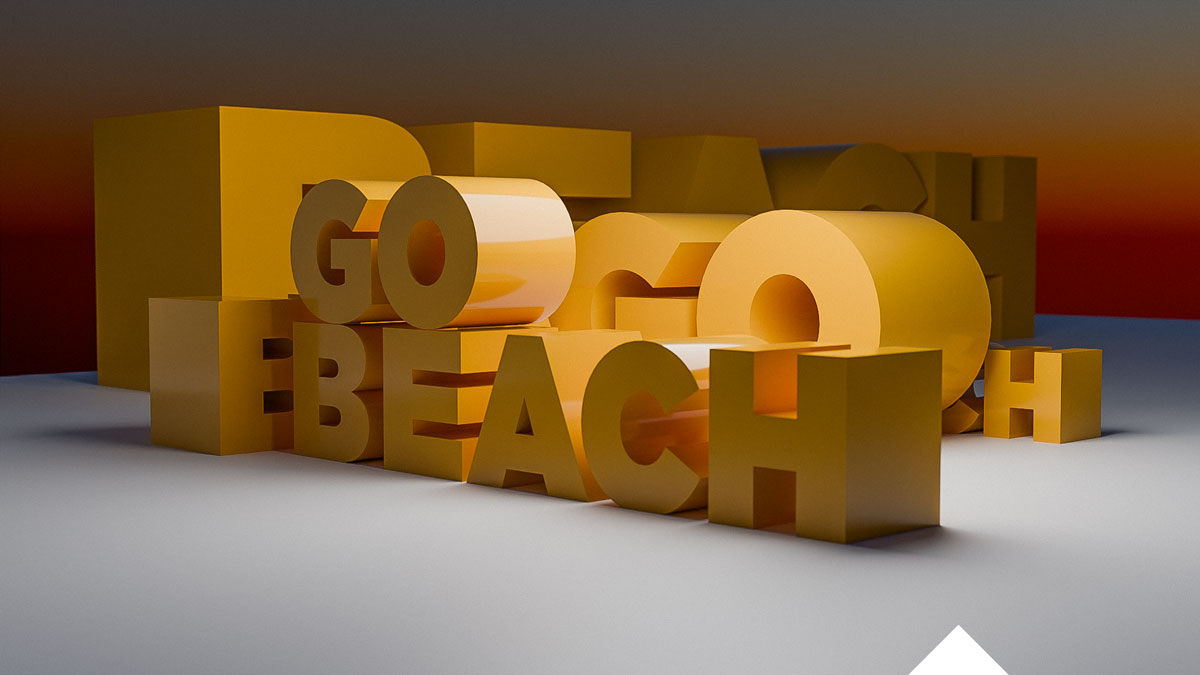 Go Beach Letters