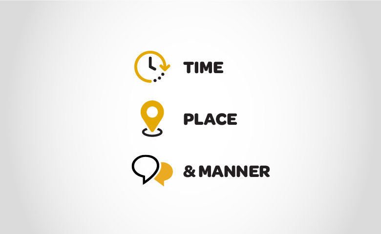 Time, Place, & Manner