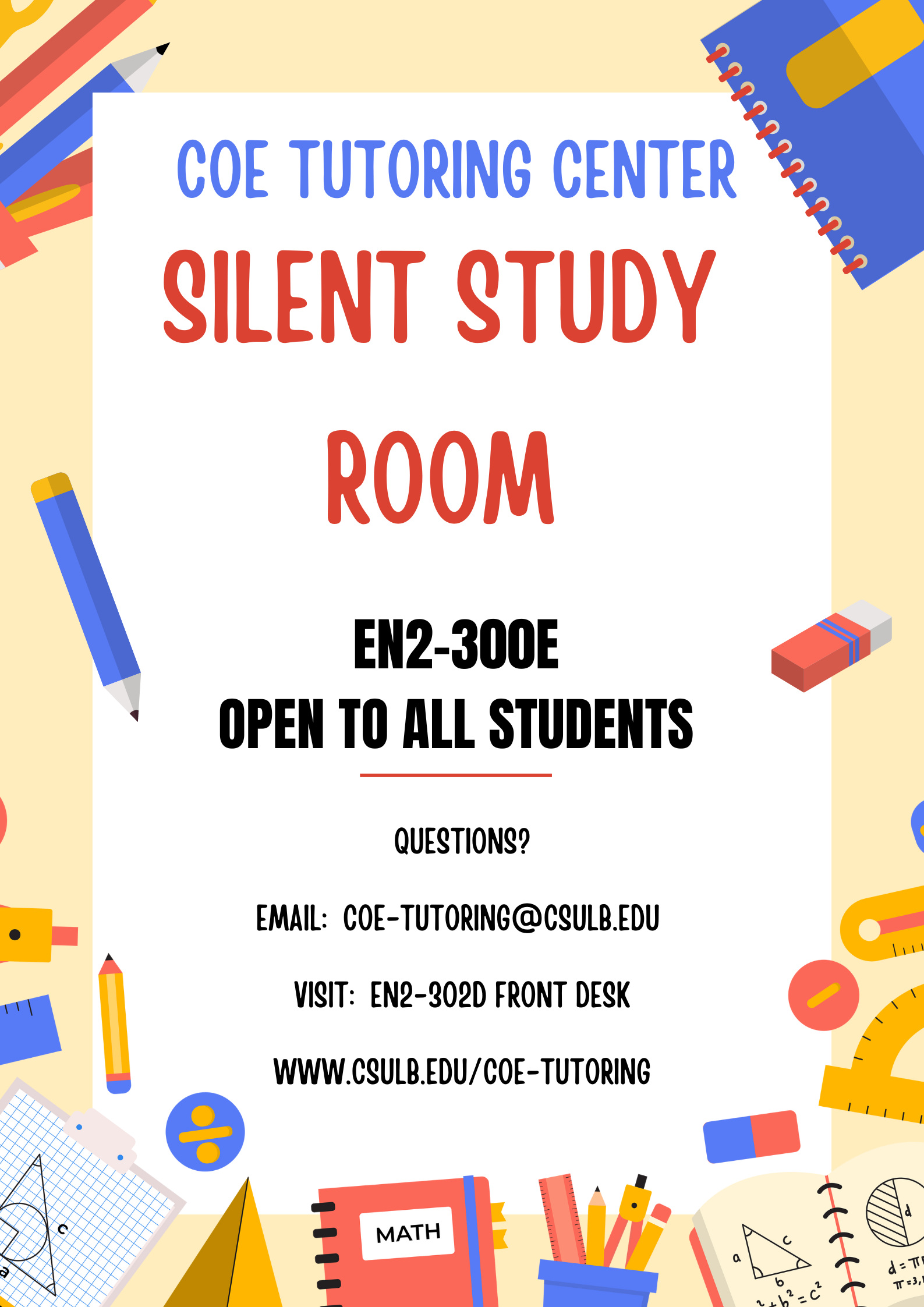 Fall 2024 COE Silent Study Room