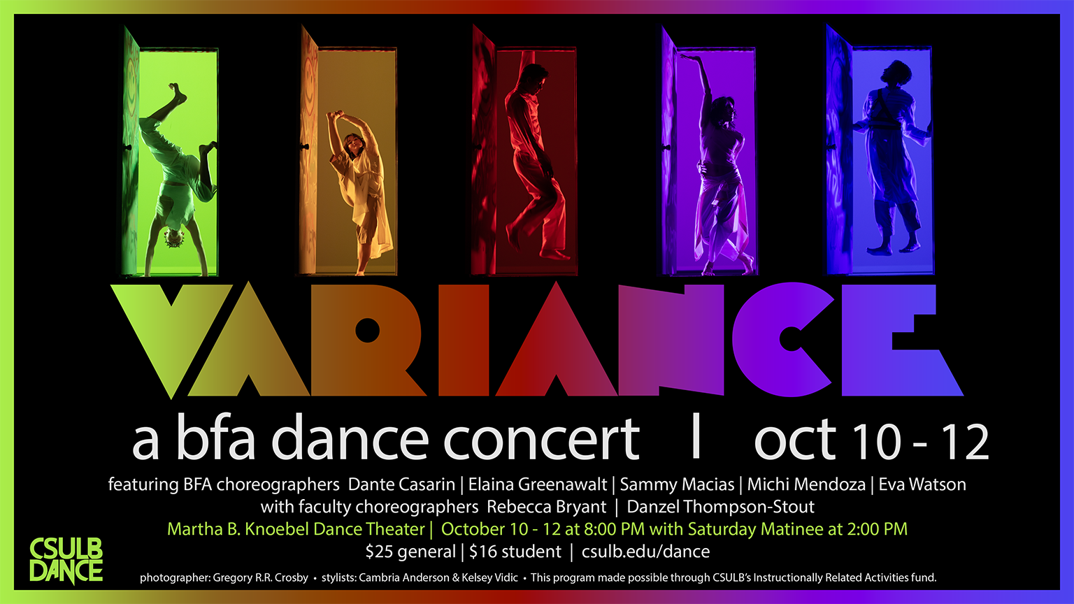 Variance a BFA Dance Concert Oct 10-12