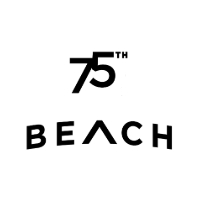 75th Beach wordmark pumpkin stencil