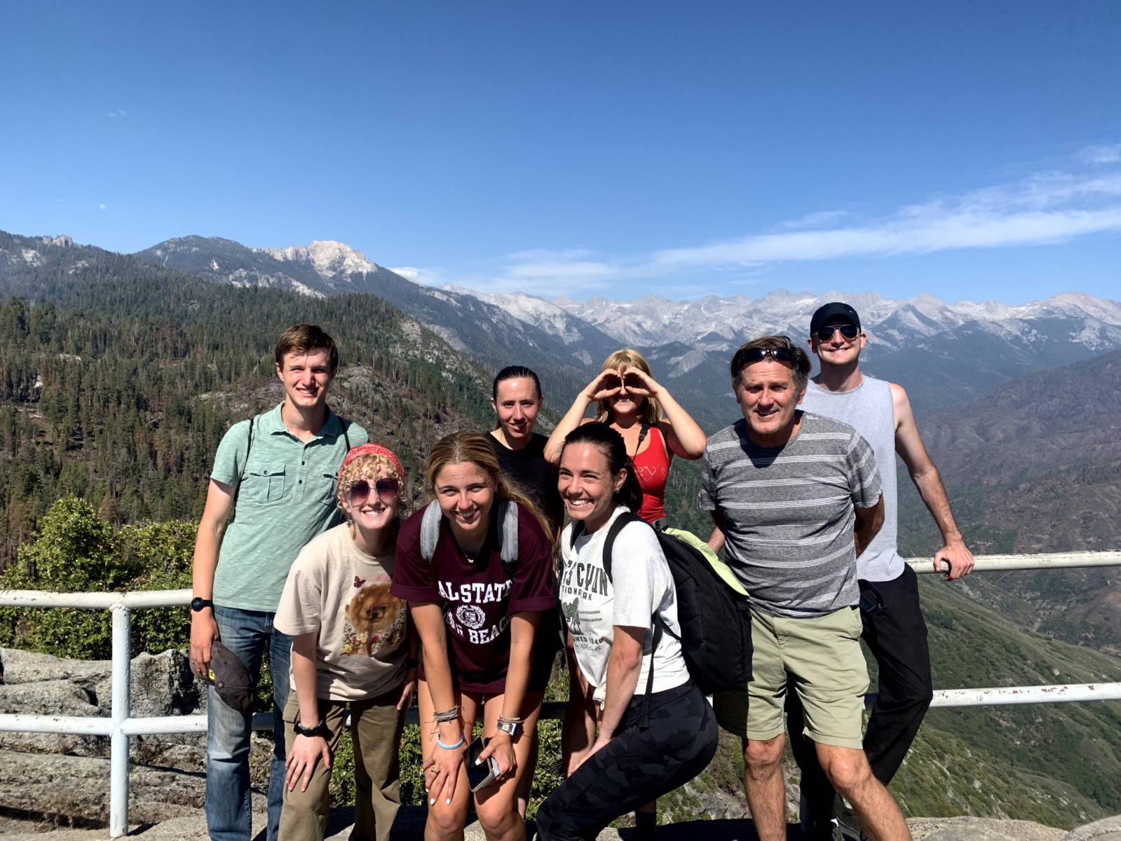 Group of Students Overlooking the Ranch