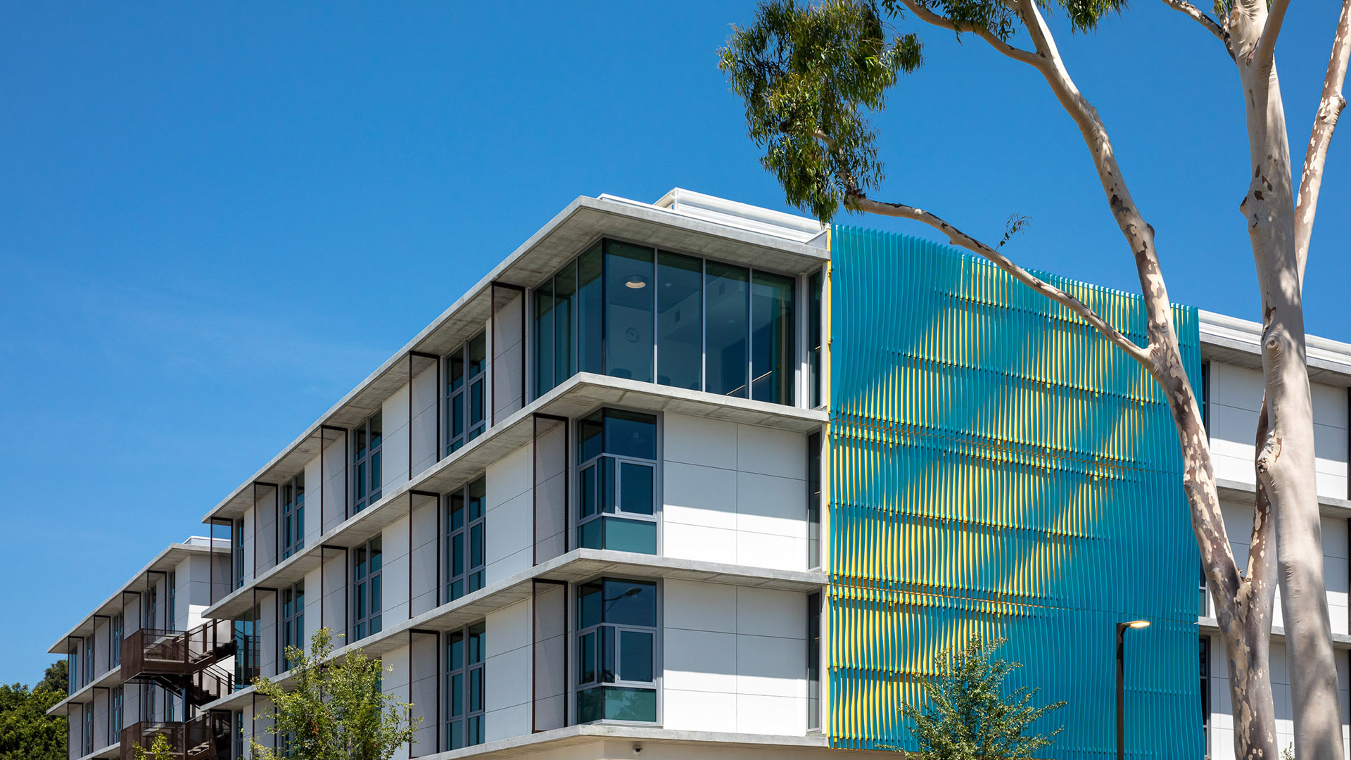 An exterior view of Parkside North Hall