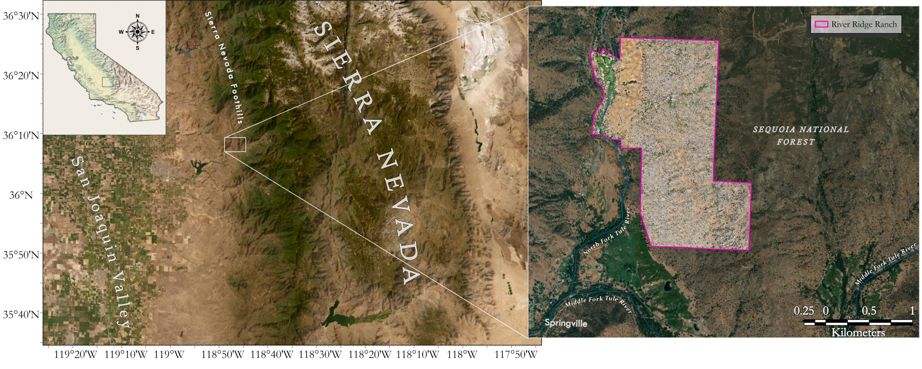 Map of River Ridge Ranch Study Site