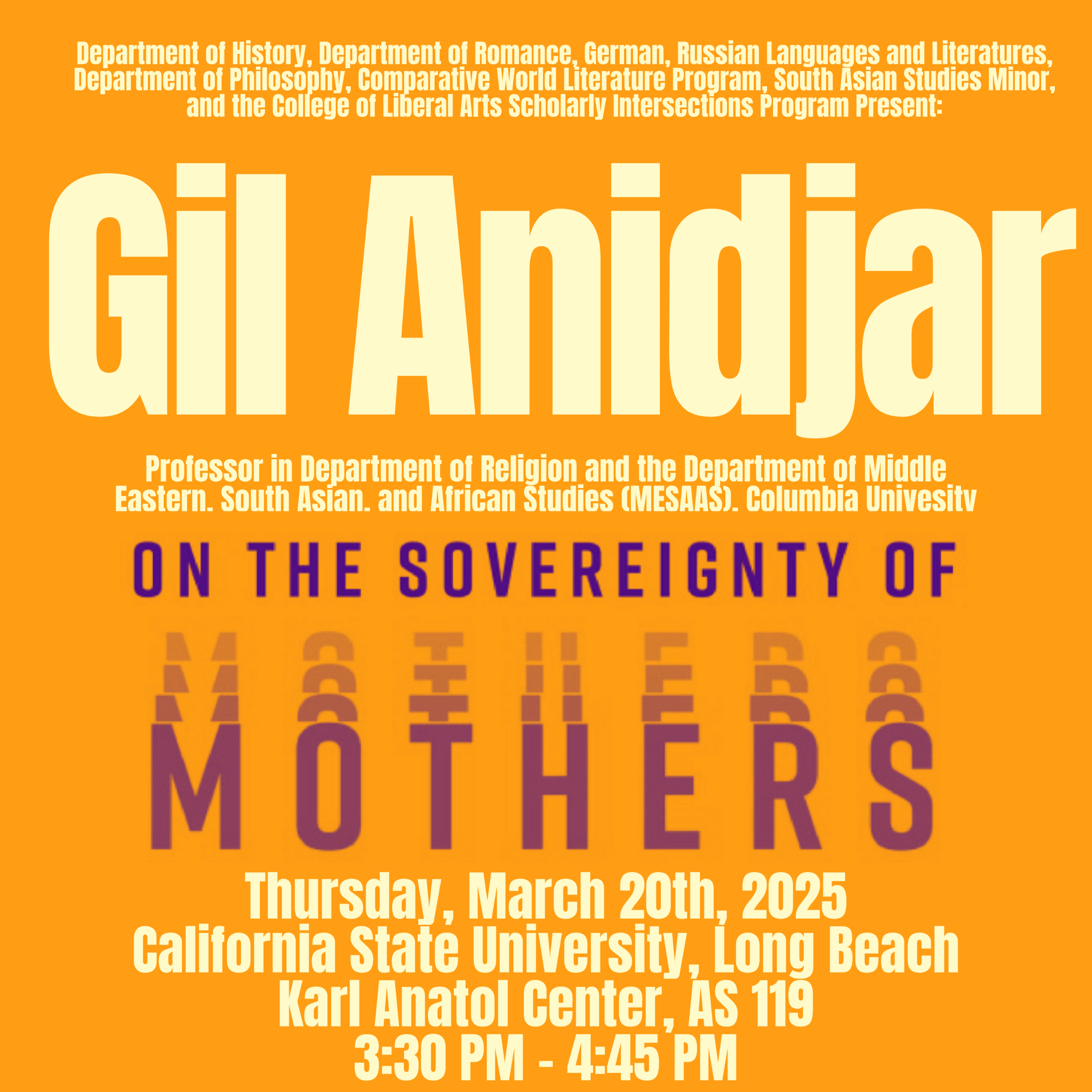 Gil Anidjar Event