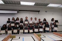 group of interns during graduation