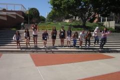 interns on stairs