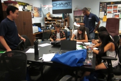 interns sitting around table