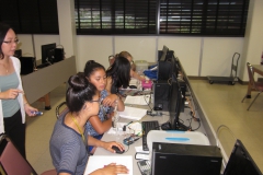 interns on computers together