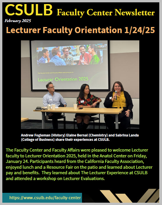 image cover of faculty center newsletter