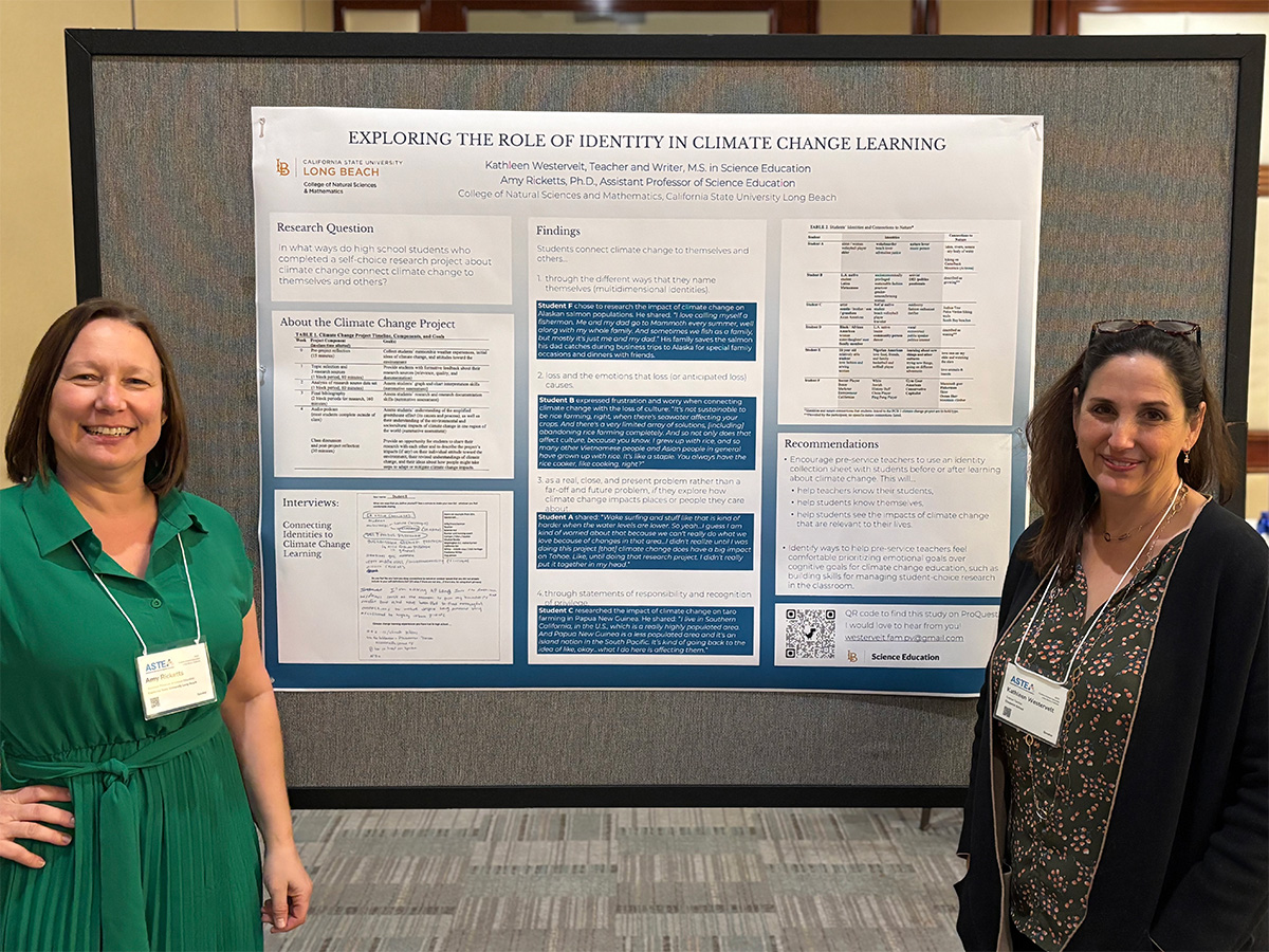 Amy Ricketts with graduate student Kathleen Westervelt