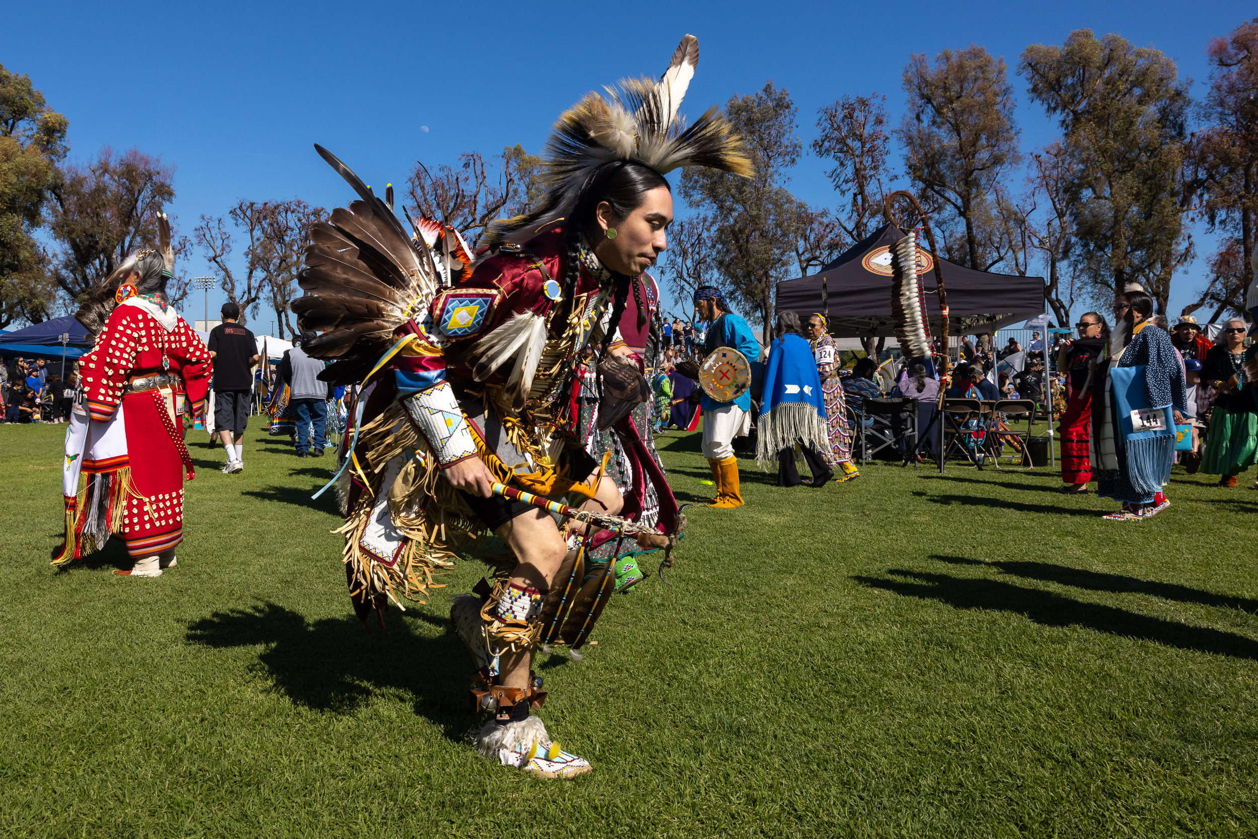 Male dancer at 2025 CSULB Pow Wow