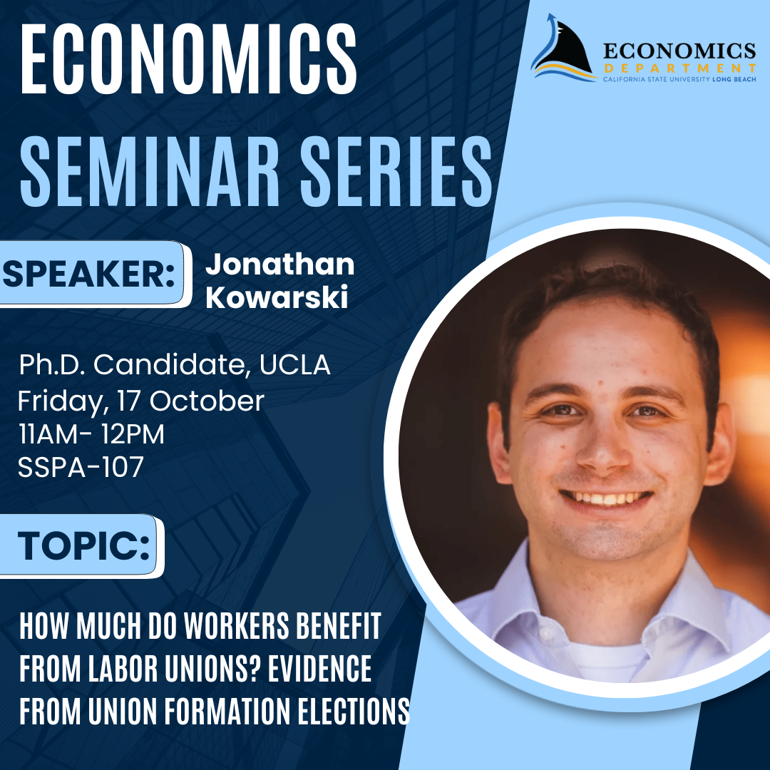Economics Semi Series ; Jonathan Kowarski