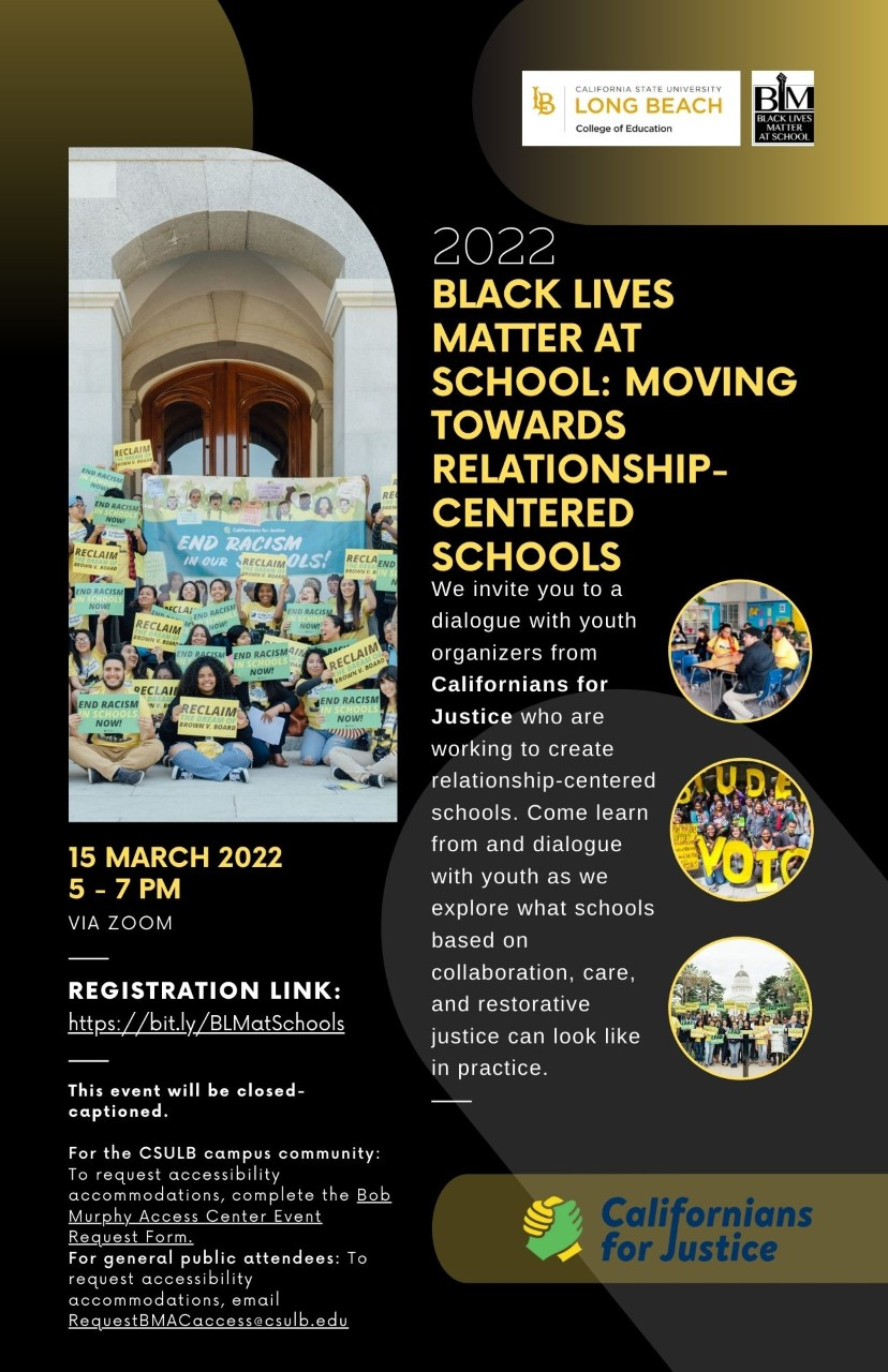 Black Lives Matter at School Event Flyer