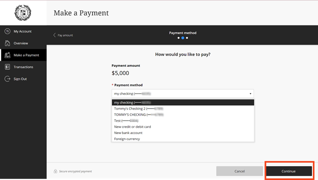 Select Payment Method