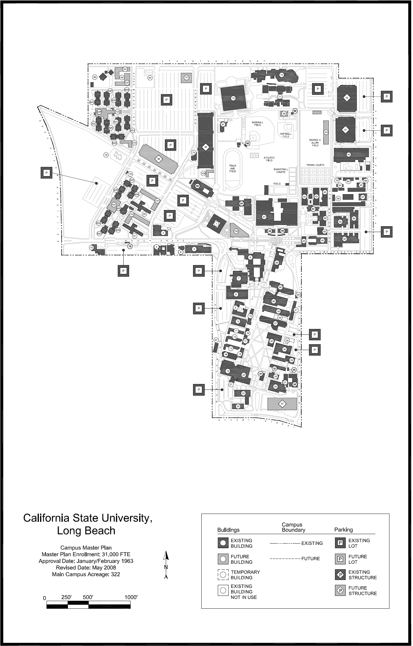 Cal State Long Beach Campus Map