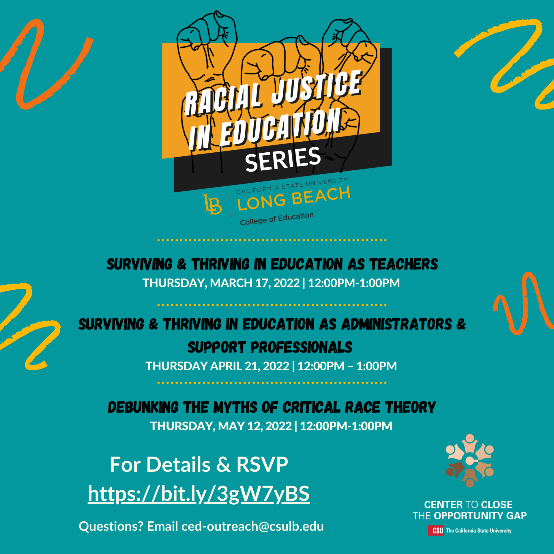 Racial Justice in Education Series Flyer