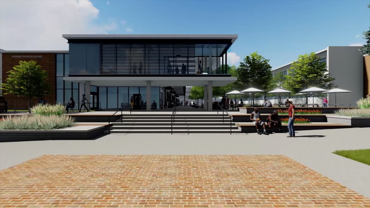 Artist rendering of the new Student Success Center.