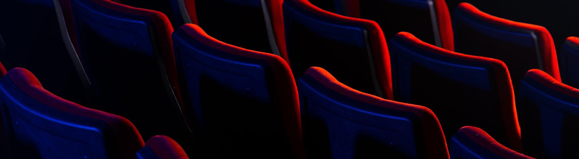 Seats in a movie theater
