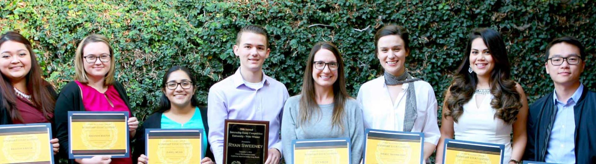 8 Student winners of the CDC Internship Essay Contest Scholarship