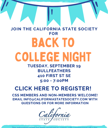 Back to College Night Sept 19