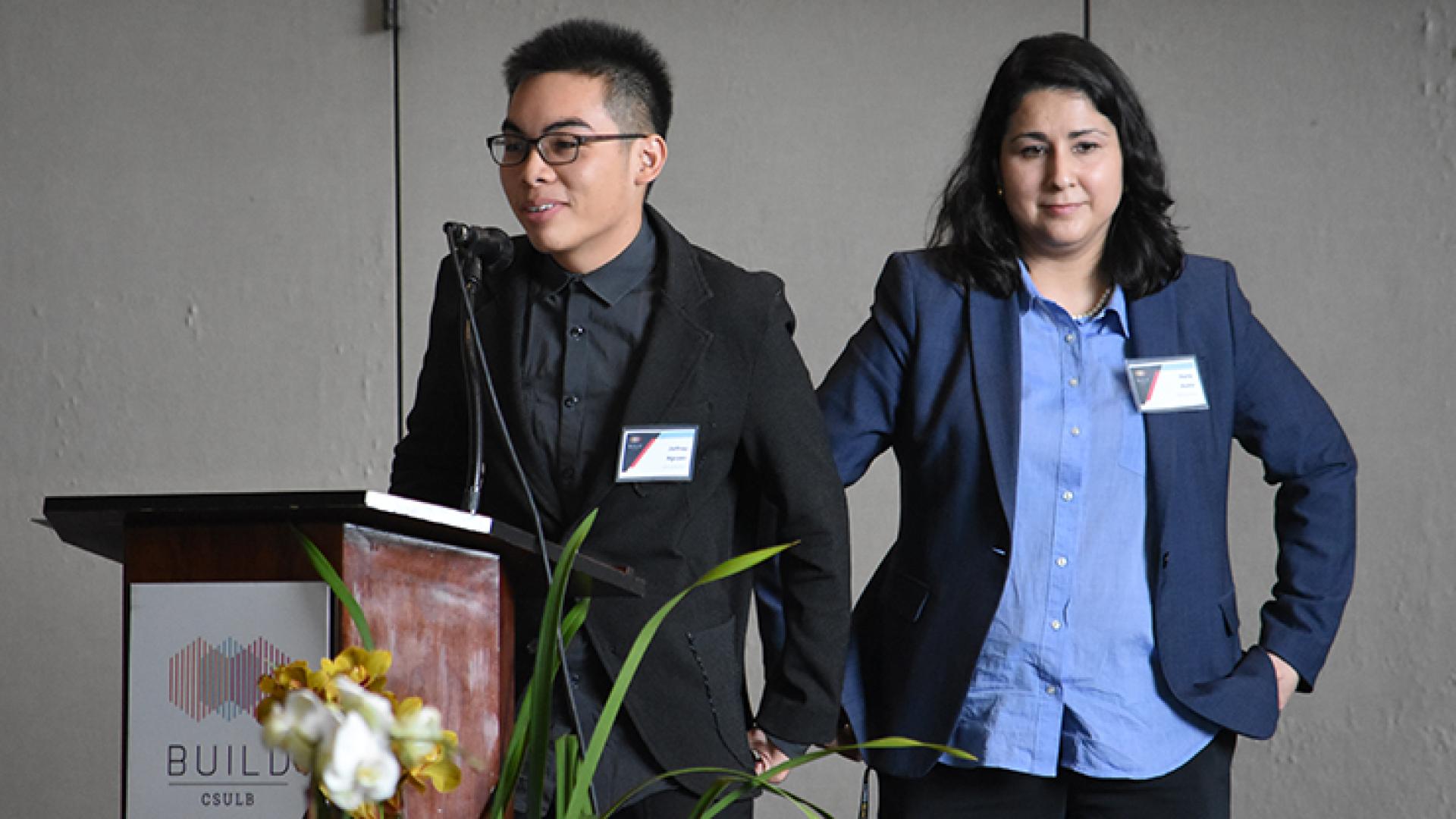 Dr. Perla Ayala and her mentee Associate Jeffrey Nguyen