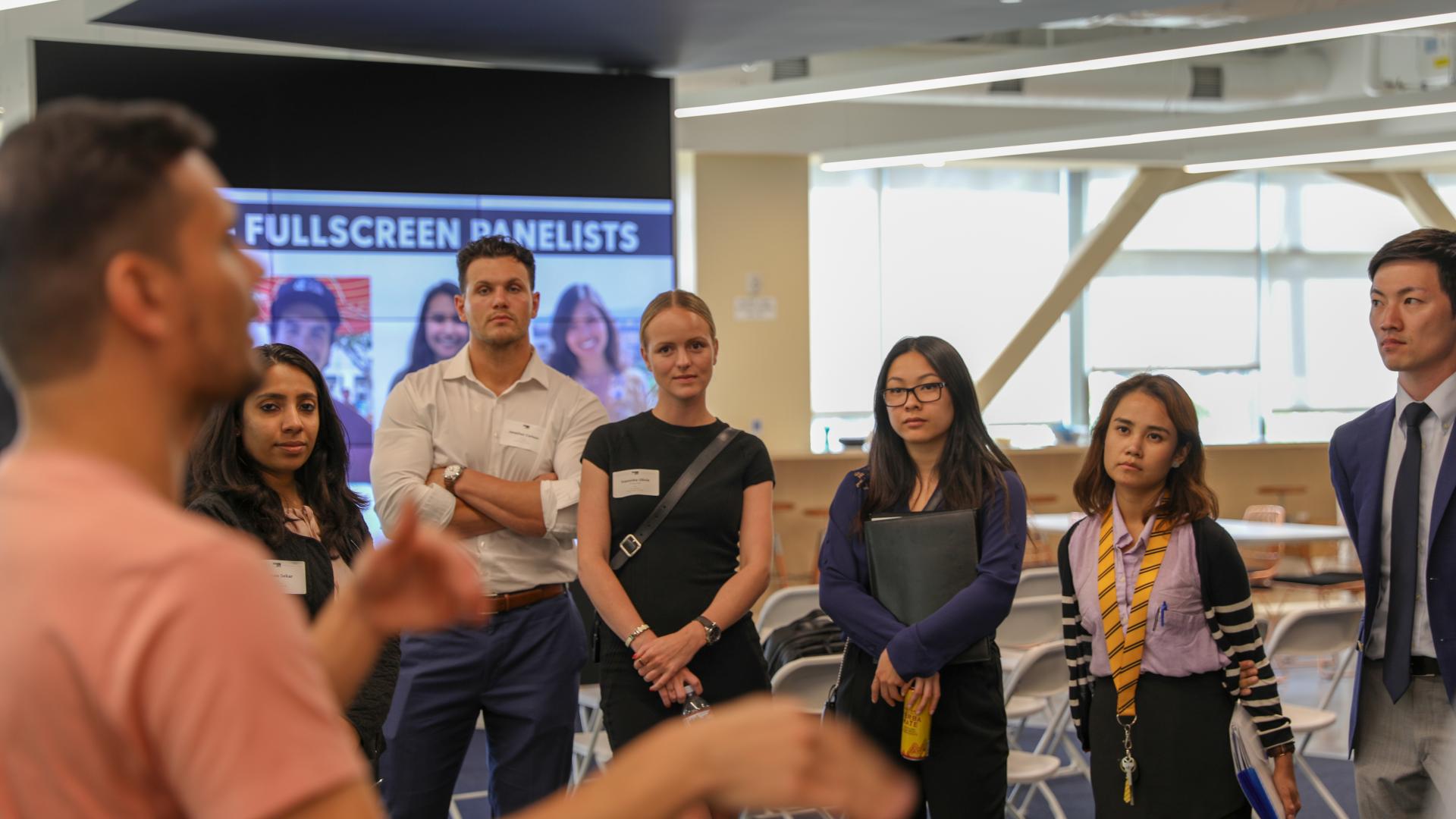 Fullscreen Media Tour with Accelerated MBA Students