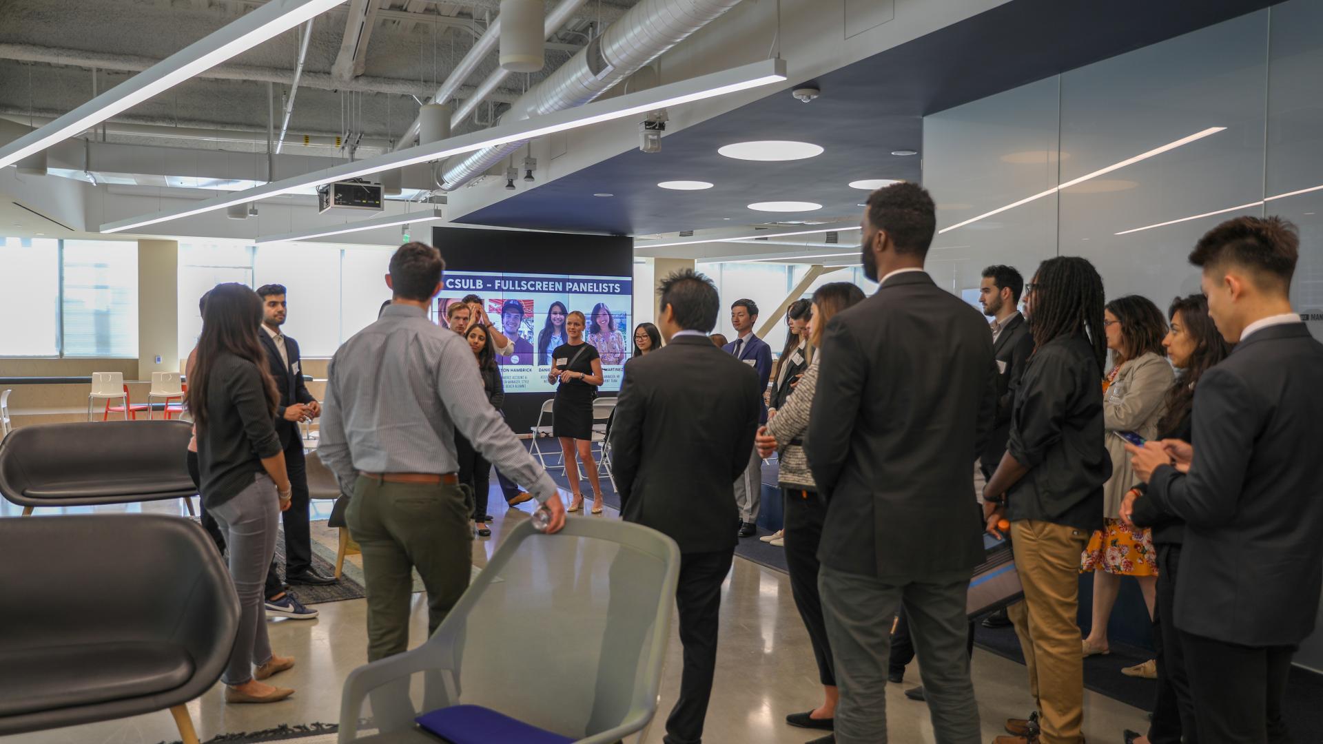 Fullscreen Media Tour with Accelerated MBA Students