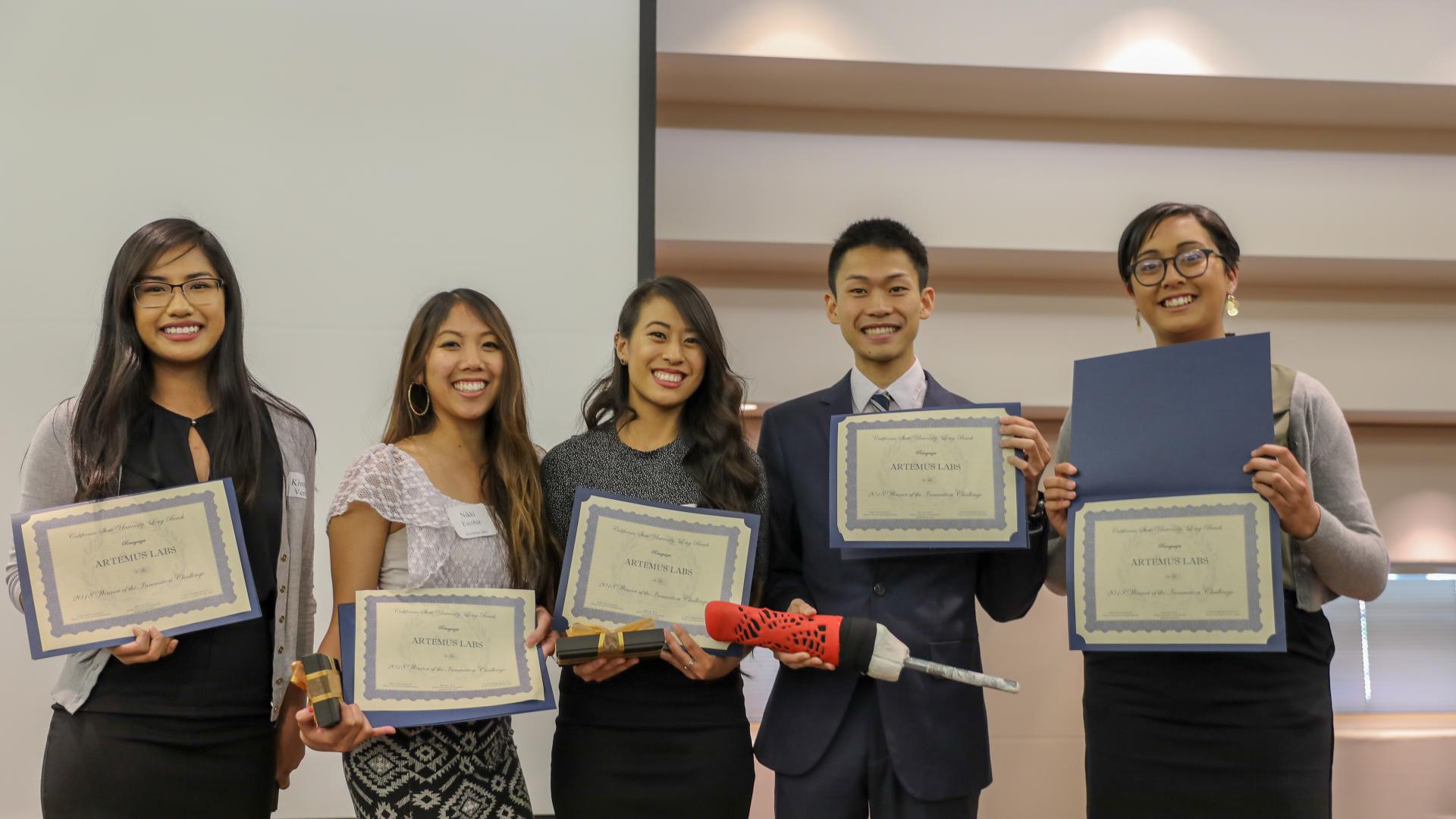 CSULB Innovation Challenge Award Ceremony - Artemus Labs Winners