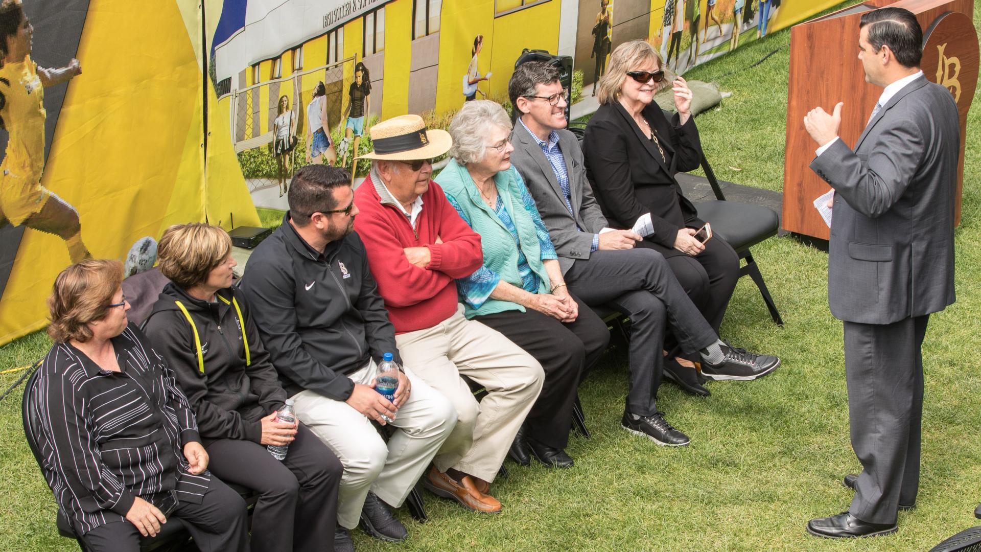 Groundbreaking for soccer, softball clubhouse