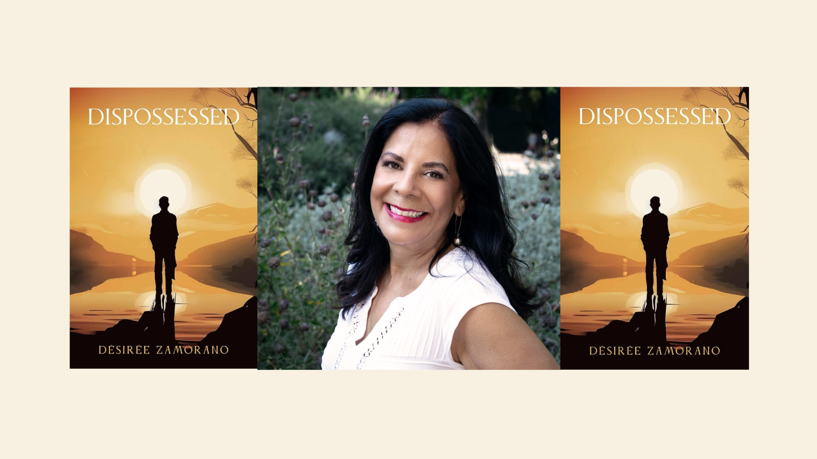 Desiree Zamarano with Dispossesed cover art