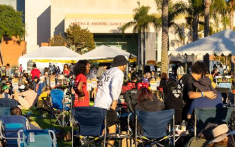 Audience members at the 75th Anniversary Kickoff Concert