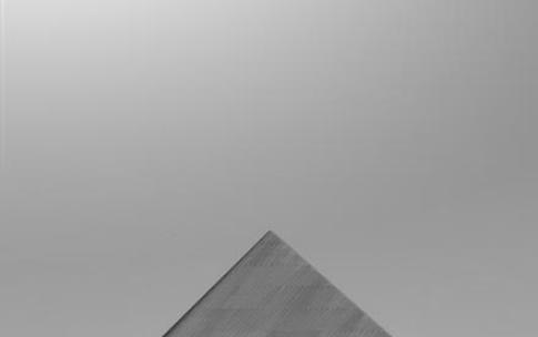 Black and white photo Pyramid
