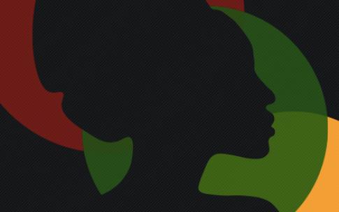 silhouette of African-American woman