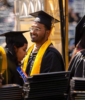 A CSULB graduate at Commencement