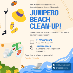 Infographic for Junipero Beach Clean-up