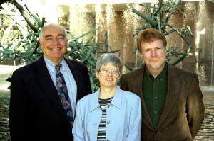 RGRLL professor emeritus and former CLA associate dean Frank Fata, Dee Abrahamse, former CLA associate dean and CSULB Interim Provost David Dowell 