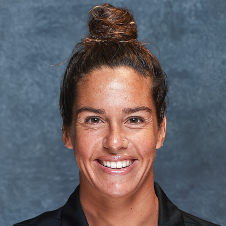 A portrait of water polo assistant coach Rachel Fattal