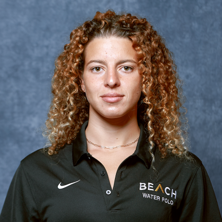 A portrait of water polo player Marilia Mimides