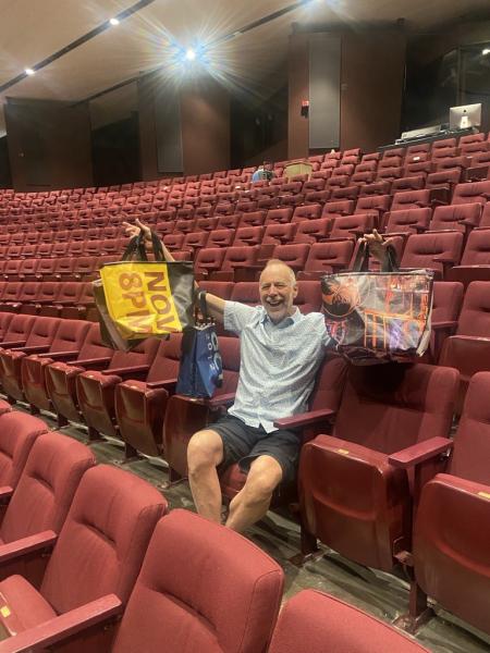 Jeff with banner bags