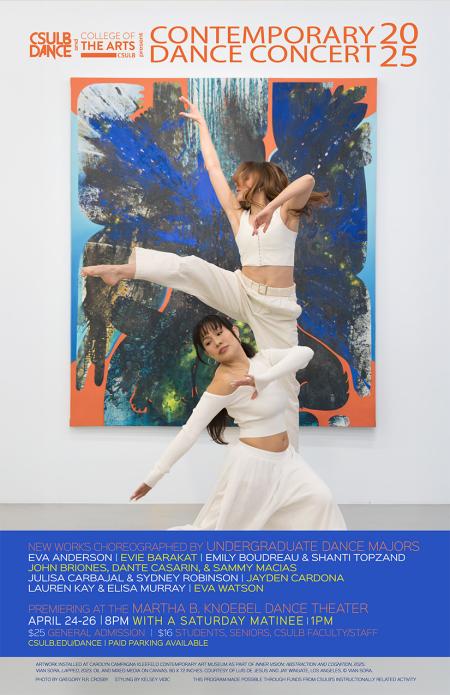 CSULB Dance 2025 Contemporary Dance Concert Poster