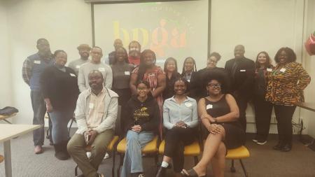 Group of attendees at Black Pan African Graduate Association Symposium.