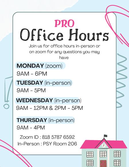 PRO Office Hours