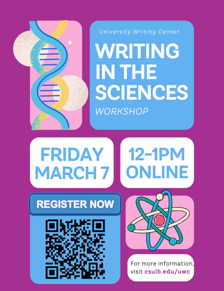 UWC Writing in the Sciences Workshop Flyer