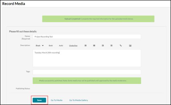 Express Capture metadata